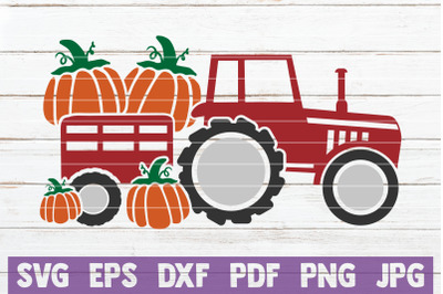 Fall Tractor SVG Cut File