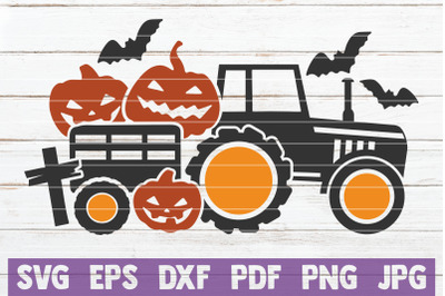 Halloween Tractor SVG Cut File