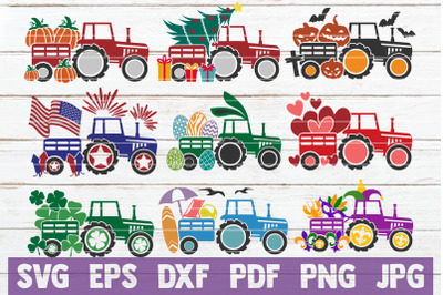 Holiday Trucks SVG Bundle