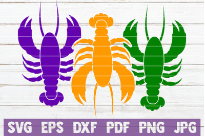 Mardi Gras Crawfish SVG Cut File