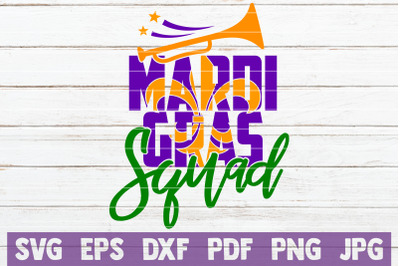 Mardi Gras Squad SVG Cut File
