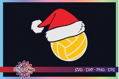 Volleyball Ball Santa Christmas Hat