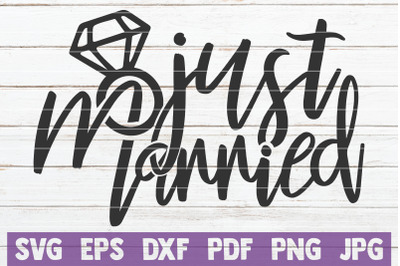 Just Married SVG Cut File