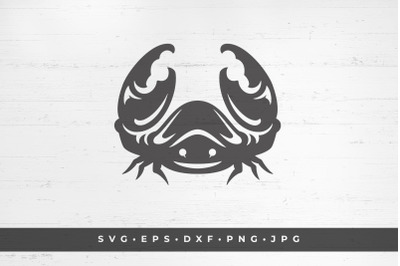 Crab icon isolated on white background vector illustration. SVG, PNG,