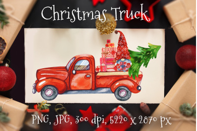 Christmas Gnome Truck