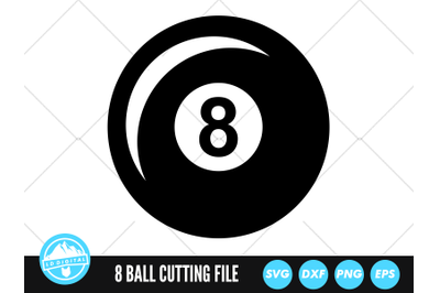 8 Ball Pool Billiard Ball SVG Files | 8 Ball Billiard Ball Cut Files