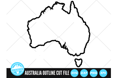 Australia Outline SVG Files | Australian Map Outline Cut Files