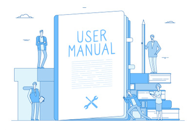 User manual. People with guidance guided textbook. User reading guideb