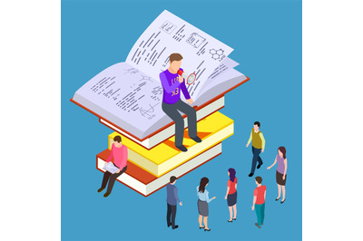 Self education, training and teaching vector isometric concept