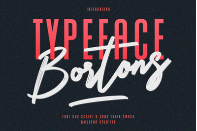 Bortons Font Duo Swash Typeface