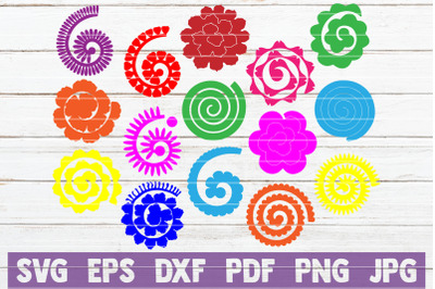 Rolled Flowers SVG Bundle