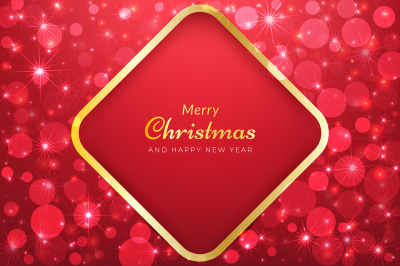 Sparkling red christmas background