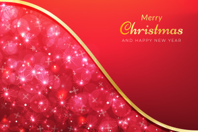 Sparkling red christmas background