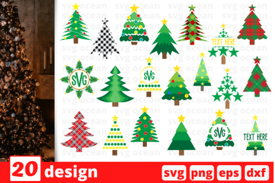 Christmas tree SVG bundle