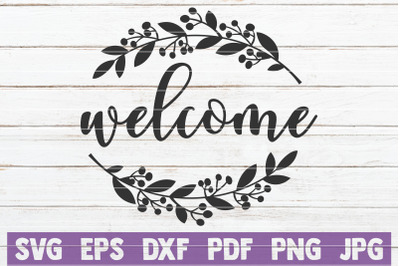 Welcome SVG Cut File