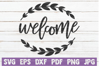 Welcome SVG Cut File