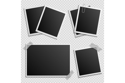 Photo frames vector set - digital photo frames design