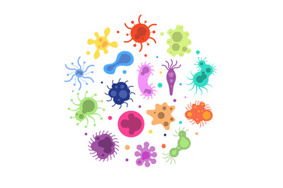 Bacteria germ. Pandemic viruses biological, allergy microbes bacteria