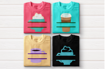 Coffee and Cocoa Splits | SVG | PNG | DXF | EPS