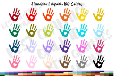 Painted Hands Clipart Kids Baby Hands