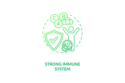 Strong immune system concept icon