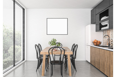 Interior scene_artwork background_frame mockup