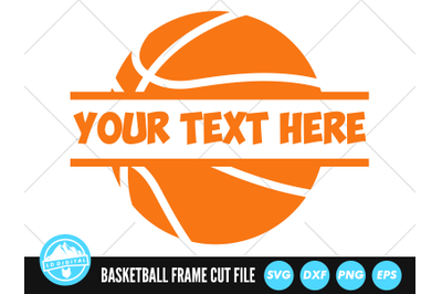 Basketball Frame SVG Files | Basketball Monogram Cut Files