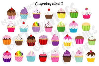 Sweet Cupcakes Clipart Cupcakes Clip Art