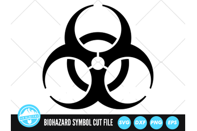 Biohazard SVG Files | Biohazard Warning Symbol Cut Files