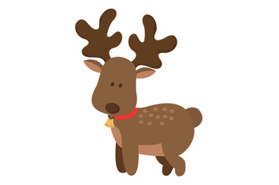 Christmas Deer Character Illustration