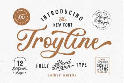 Troyline - Font Duo (+Logotype)