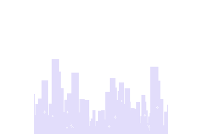 Silhouette cityscape skyscrapers and high buildings. Vector flat carto