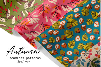 6 Autumn patterns pack