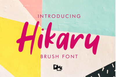 Hikaru - Brush Font