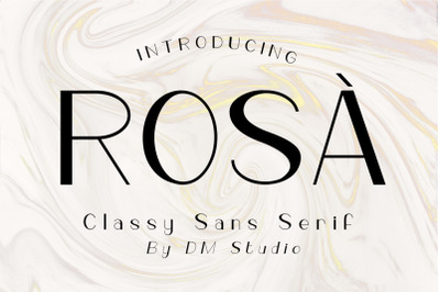 ROSA - Classy Sans Serif