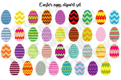 Easter Eggs Clipart Set Easter Egg Hunt