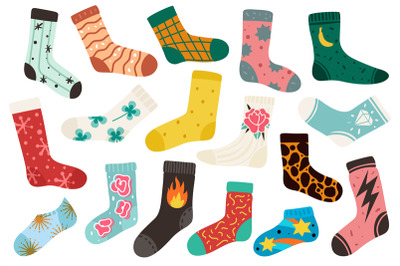 Trendy socks. Cotton stylish long and short funny sock design new coll