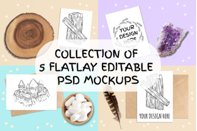 Flatlay Editable PSD Mockups
