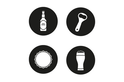 Beer icons set