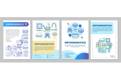 Orthodontics brochure template layout