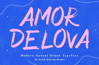Amor Delova Brush Font