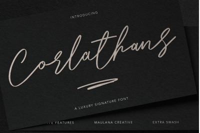 Corlathans Luxury Signature Font