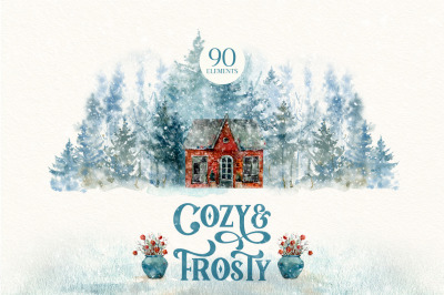 COZY&amp;FROSTY Watercolor set
