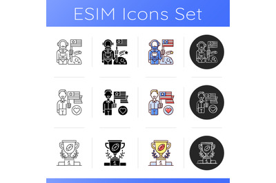 US icons set