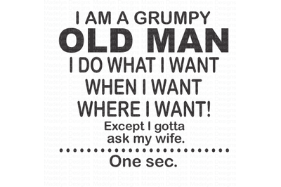 grumpy old man