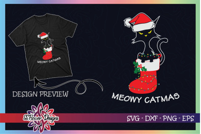 Black Meowy Catmas Christmas Quarantine