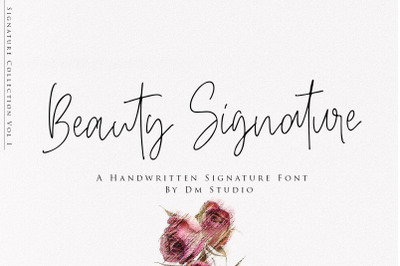 Beauty Signature - Handwritten Font