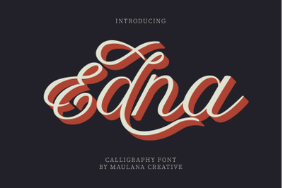 Edna Calligraphy Font