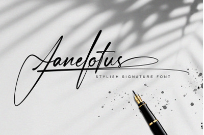 Janelotus - Signature Font