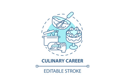 Culinary career concept icon